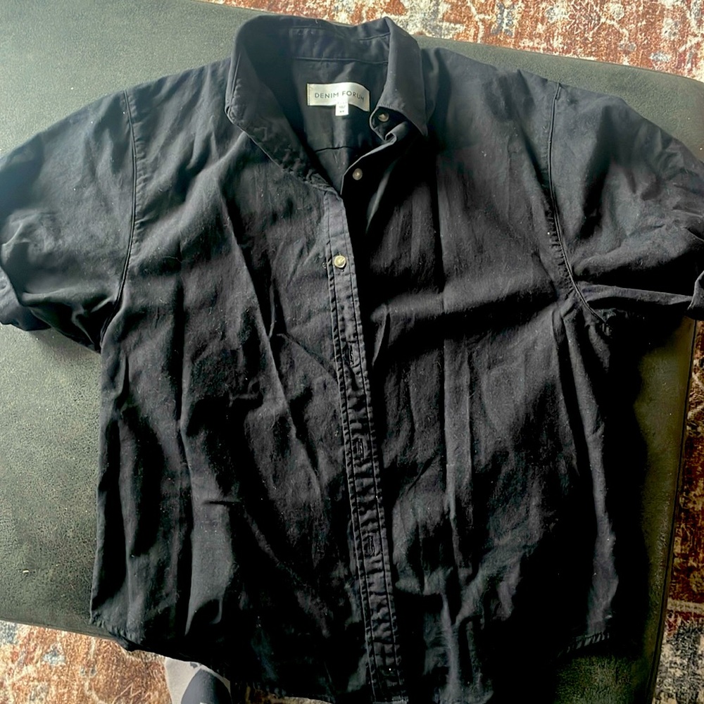 Aritzia denim forum button down